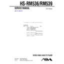 Sony HS-RM536, HS-RM539 (serv.man2) Service Manual