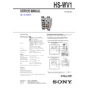 hs-wv1 service manual