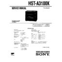 hst-a3100k, lbt-a3100kr service manual