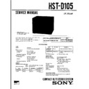 Sony HST-D105, LBT-D105 (serv.man2) Service Manual