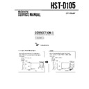 Sony HST-D105 Service Manual