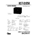 Sony HST-D105K, LBT-D105K Service Manual