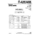 Sony HST-D205R, IT-A205, IT-A305 Service Manual