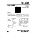 Sony HST-D307, LBT-D307, LBT-D307CD Service Manual