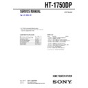 Sony HT-1750DP Service Manual