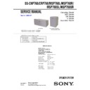 Sony HT-1900DP, HT-4800DP, HTP-3200, SS-CNP760, SS-MSP760L, SS-MSP760R, SS-MSP760SL, SS-MSP760SR Service Manual