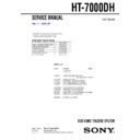 Sony HT-7000DH Service Manual