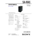 Sony HT-AF5, HT-AS5, SA-WA5 Service Manual