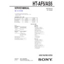 Sony HT-AF5, HT-AS5 Service Manual