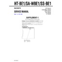 ht-be1, sa-wbe1, ss-be1 (serv.man2) service manual