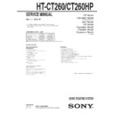 Sony HT-CT260, SA-CT260, SA-WCT260 Service Manual