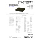 Sony HT-CT550W, STR-CT550WT Service Manual