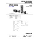 Sony HT-DDW1500, SS-CNP15, SS-CRP1500, SS-MFP15, SS-SRP15 Service Manual