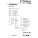 Sony HT-DDW5000 Service Manual