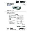 Sony HT-DDW665, STR-K665P Service Manual
