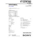 Sony HT-DDW7000 Service Manual
