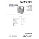 Sony HT-DDW830, HT-SL7, HT-SL7A, SA-VE11P, SA-WMSP1 Service Manual