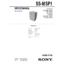 Sony HT-DDW830, HT-SL7, HT-SL7A, SA-VE11P, SS-MSP1 Service Manual