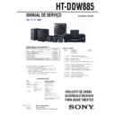 Sony HT-DDW885 (serv.man2) Service Manual