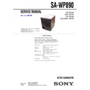Sony HT-DDW890, HT-DDWG800, SA-WP890 Service Manual