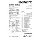 Sony HT-DDWG700 Service Manual