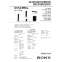Sony HT-SF1300, HT-SF2300, HT-SS1300, HT-SS2300, SS-CNP23, SS-MSP23F, SS-MSP23S, SS-SRP23F, SS-SRP23S, SS-WP23 Service Manual