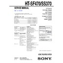 Sony HT-SF470, HT-SS370 Service Manual