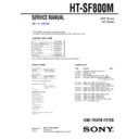 ht-sf800m service manual