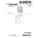 Sony HT-SL40, SA-WMSP40 Service Manual