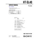 ht-sl40 service manual