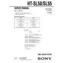 Sony HT-SL50, HT-SL55 Service Manual