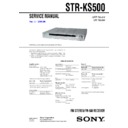 Sony HT-SS500, STR-KS500 Service Manual