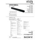 Sony HT-ST9 Service Manual