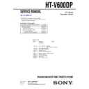 Sony HT-V600DP Service Manual