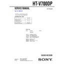Sony HT-V700DP Service Manual