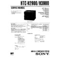 Sony HTC-H2900, HTC-H3900, MHC-2900, MHC-3900, MHC-E60X Service Manual