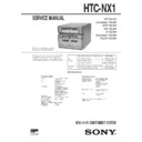 Sony HTC-NX1, MHC-NX1, MHC-NX3AV Service Manual