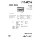 htc-w555, mhc-w555 service manual