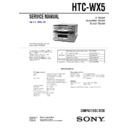 Sony HTC-WX5, MHC-WX5, MHC-WX7AV Service Manual