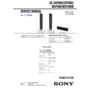 Sony HTD-710SF, HT-SF800M, SS-CNP800, SS-MSP800, SS-MSP800B Service Manual