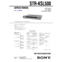 Sony HTP-1200, HT-SL500, STR-KSL500 Service Manual