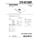 Sony HTP-36SS, HT-SS1000P, STR-KS1000P Service Manual
