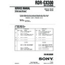 Sony HTR-6100, HTR-6600, RDR-GX300 (serv.man3) Service Manual