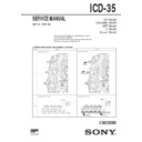 Sony ICD-35 Service Manual