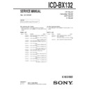 icd-bx132 service manual