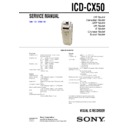 icd-cx50 service manual