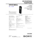 Sony ICD-PX333, ICD-PX333D, ICD-PX333F, ICD-PX333M Service Manual