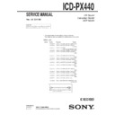 Sony ICD-PX440 Service Manual