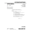 Sony ICD-PX820, ICD-PX820D, ICD-PX820M (serv.man2) Service Manual