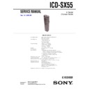 icd-sx55 service manual